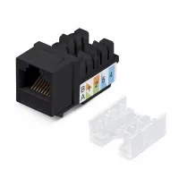 WR-KJ-RJ45-C5E-90-SW-BK. Вставка Keystone Jack RJ-45. WRLine