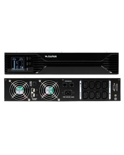 RAPAN-UPS 1000 RACK+2х9Ah (RAPAN-UPS 1000-RACK-IN-2х9-E) (8958). Бесперебойный источник питания. Бастион в Рязани