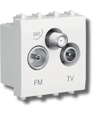 Розетка TV-FM-SAT Avanti 1 модуль черный квадрат (4402532): Розетка TV-FM-SAT в Рязани