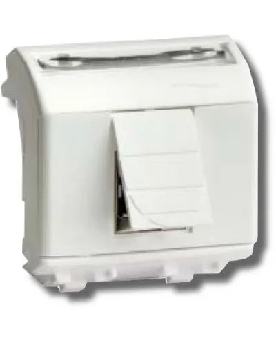 Розетка RJ-45 Brava 2 модуля белая (76450B): Розетка компьютерная с двумя разъёмами в Рязани