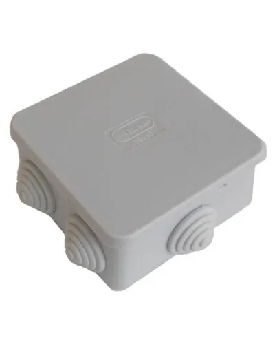 Коробка JBS080 85х85х50, 6 вых., IP44, серая (44066). Коробка монтажная. Экопласт в Рязани
