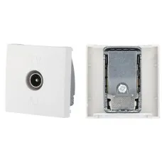 Розетка TV оконечная, белый LK45 (852104). Розетка TV. Экопласт