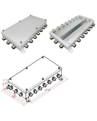 КМ IP66-2040. Коробка монтажная электротехническая. Гефест в Рязани
