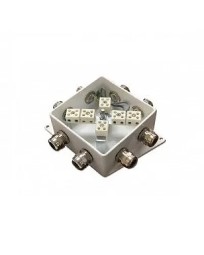 КМ-О (12к*10,0)-IP66-120х120, семь вводов: Коробка монтажная огнестойкая в Рязани