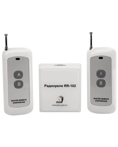 RR-102 + 2 пульта, 250-950 метров, питание 12В. Комплект радиореле. ИПРо в Рязани