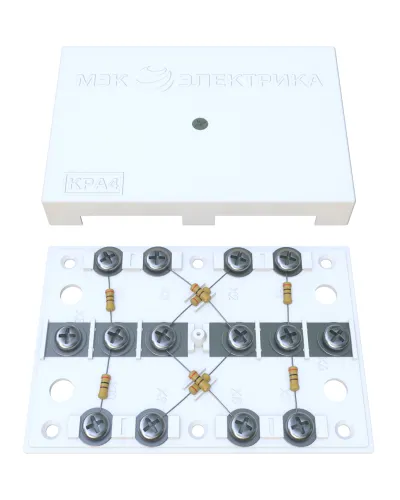 KRA-4 75 Om white (MEC42101). Коробка на 4 абонента. МЭК-Электрика в Рязани