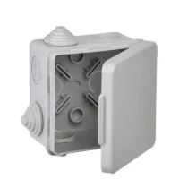 Коробка КМ 80х80х50 GENERICA (UKO31-080-080-050-K03-54G). Коробка распаячная для открытой проводки. GENERICA
