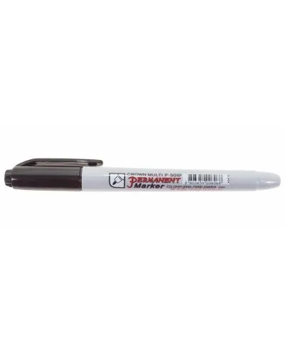 Маркер перманентный Crown «Multi Marker Super Slim» 1 мм, черный, пулевидный (08-8001): Ручка для маркировки в Рязани