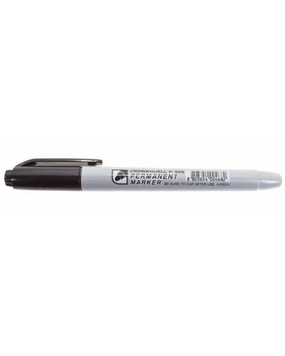 Маркер перманентный Crown «Multi Marker Slim» 2 мм, черный, пулевидный (08-8201): Ручка для маркировки в Рязани