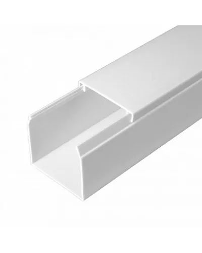 Короб 40х40 (Промрукав) (PR.0640401). Кабель-канал с двойным замком белый 40х40. Промрукав в Рязани