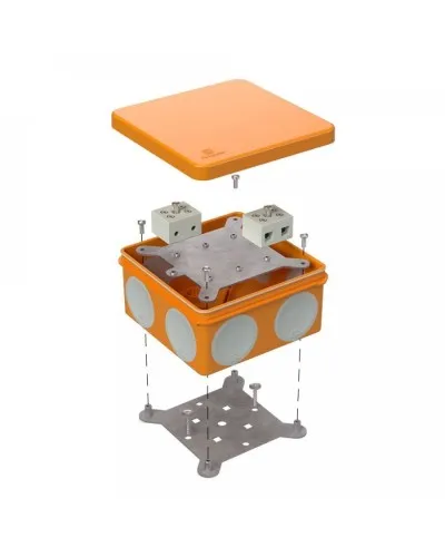 Коробка огнестойкая 60-0300-FR6.0-4 Е15-Е120 100х100х50. Коробка огнестойкая для открытой установки. Промрукав в Рязани
