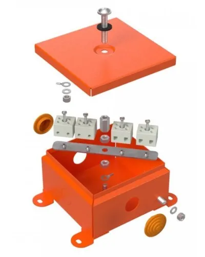Коробка металлическая огнестойкая 110х110х65 (70-0360-FR2.5-4). Коробка металлическая огнестойкая. Промрукав в Рязани
