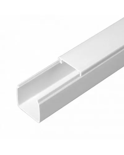Короб 25х25 (Промрукав) (PR.0625251). Кабель-канал с двойным замком белый 25х25. Промрукав в Рязани