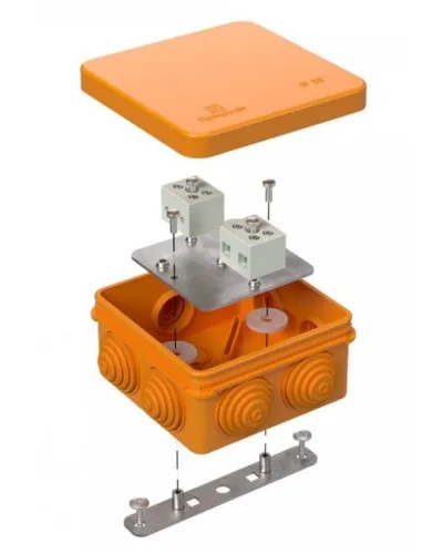 Коробка огнестойкая 40-0210-FR6.0-4 Е15-Е120 80х80х40. Коробка огнестойкая для открытой установки. Промрукав в Рязани