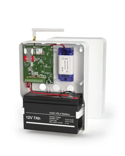 Контакт GSM-14А v.3 (в корпусе под АКБ 1,2-7 Ач с БРП 12V 1А). Панель охранная радиоканальная. Ритм в Рязани